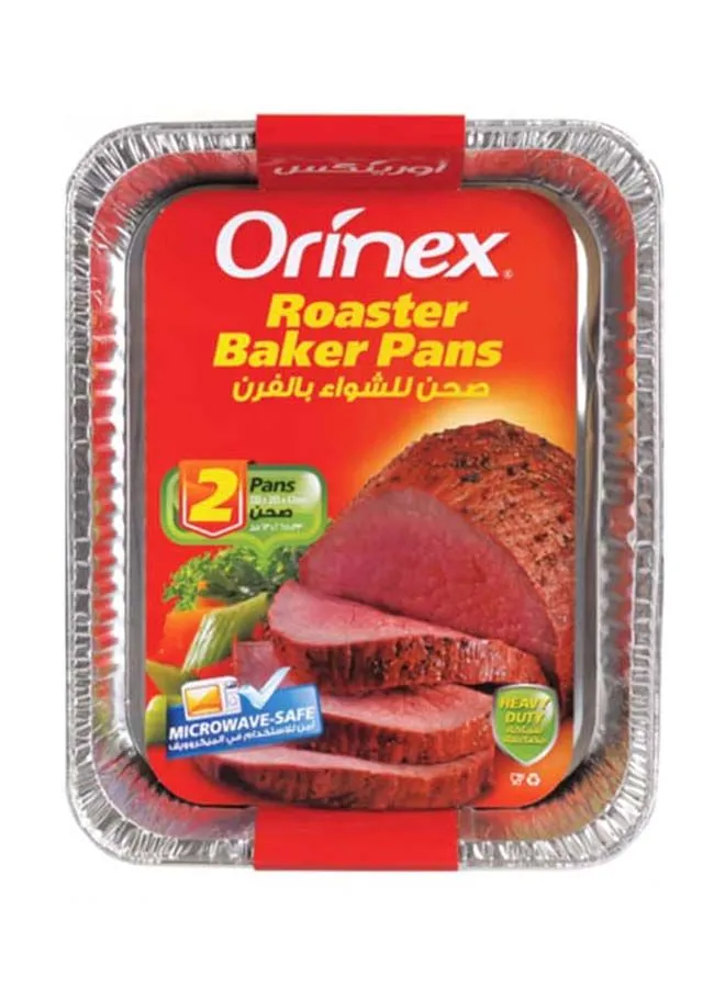 Orinex Roaster Baker Pans Silver