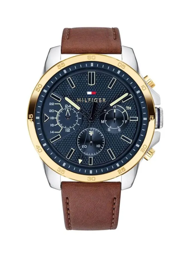 TOMMY HILFIGER Men's Leather Chronograph Watch 1791561