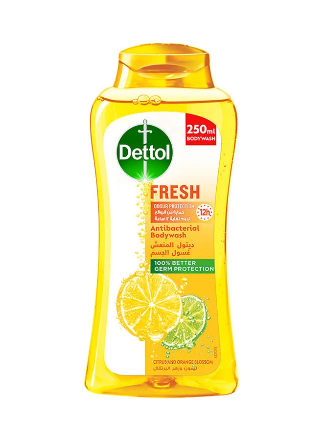Dettol Fresh Showergel And Bodywash Citrus And Orange Blossom Fragrance 250ml