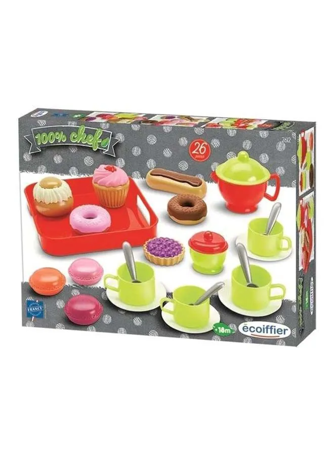 ecoiffier 26-Piece Tea And Pastry Service Play Set