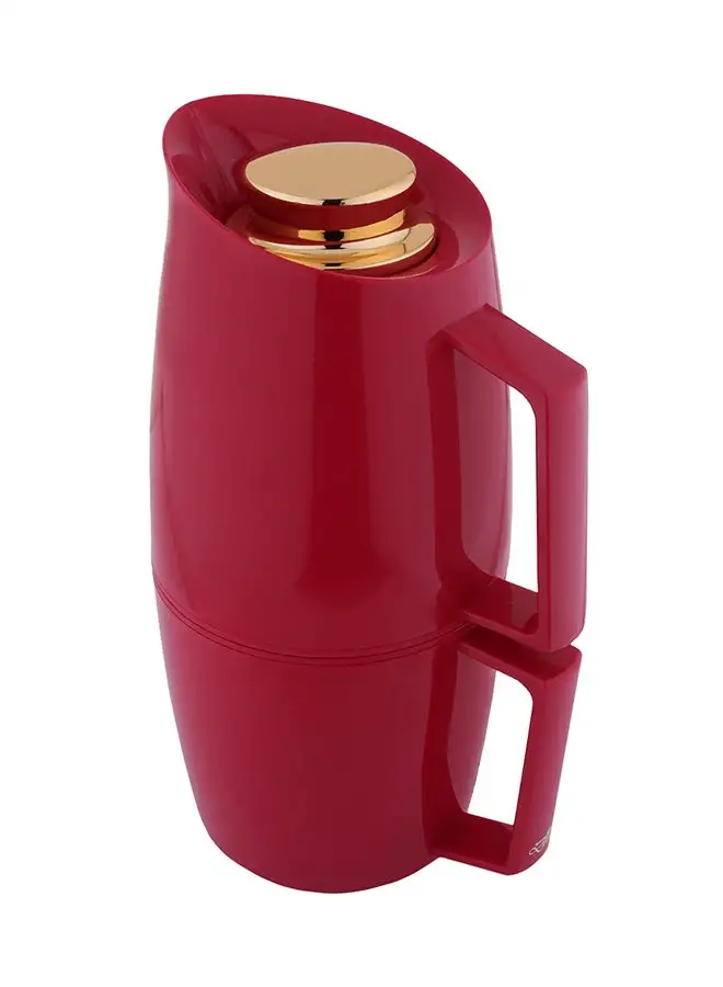 Alsaif 2-In-1 Coffee And Tea Vacuum Flask Red/Gold