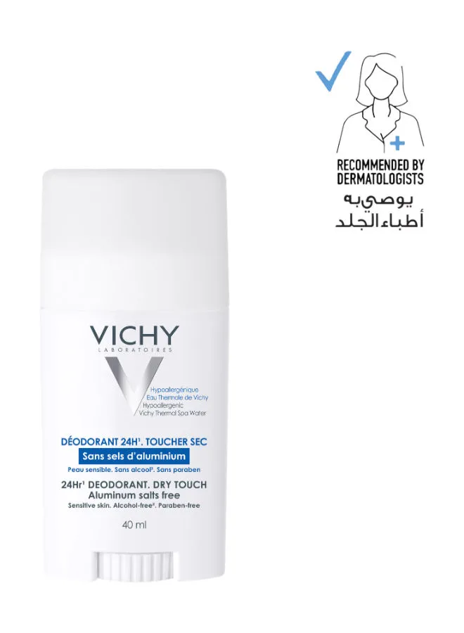 Vichy 24 Hour Mineral Aluminium Free Deodorant Stick For Sensitive Skin 40ml