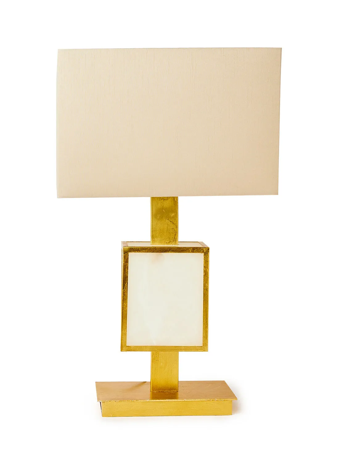 ebb & flow Marv Brass Table Lamp | Lampshade Unique Luxury Quality Material For Stylish Homes