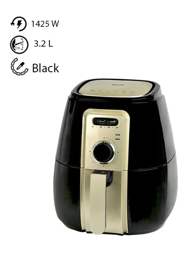 Saachi Air Fryer With Rapid Technology 3.2 L 1425 W NL-AF-4770 Black