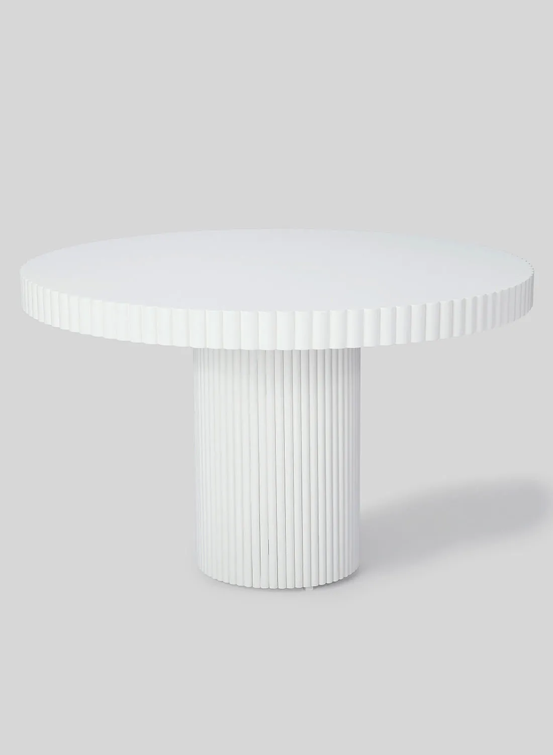 ebb & flow Dining Table Luxurious - 4 Seater - Off White Hayes Collection Lacquered 1200X750 Round