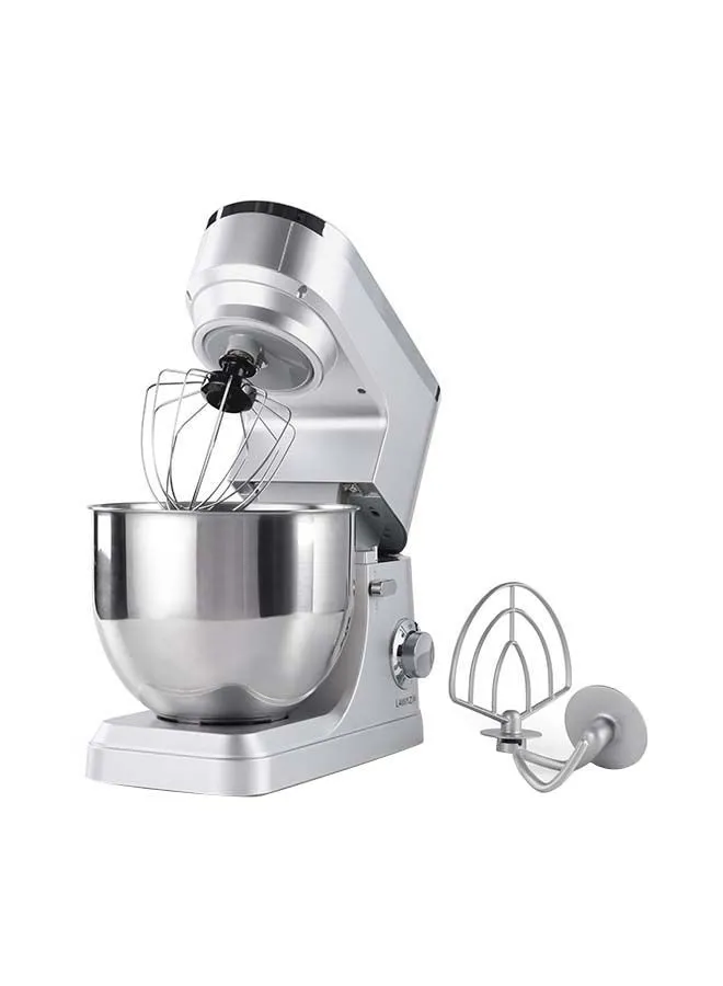LAWAZIM Electric Dough Stand Mixer With Bowl 7 L 1200 W 05-2150-01 Silver