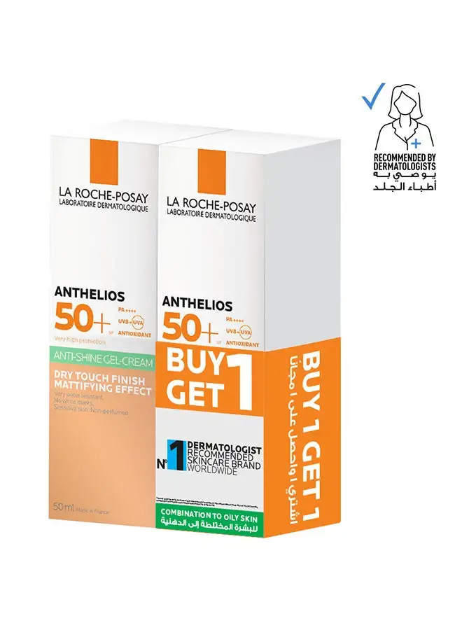 LA ROCHE-POSAY Anthelios SPF 50+ Oil Control Gel Cream Buy One Get One Free 50ml