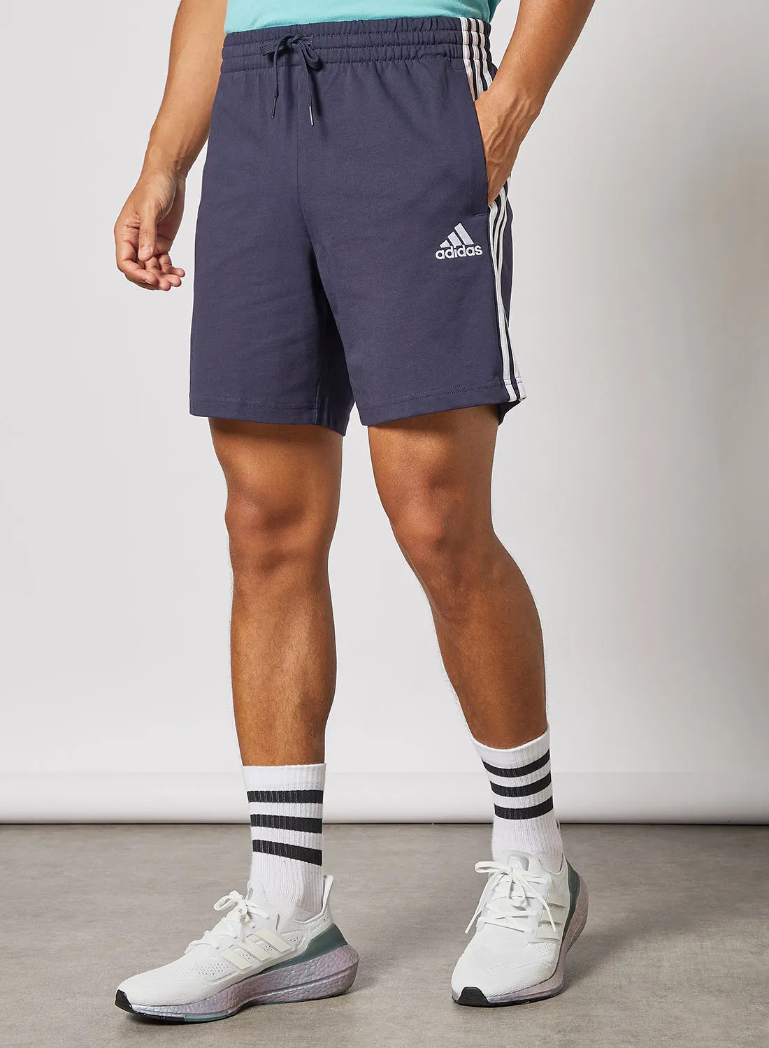 adidas Aeroready Essentials 3-Stripes Shorts Navy