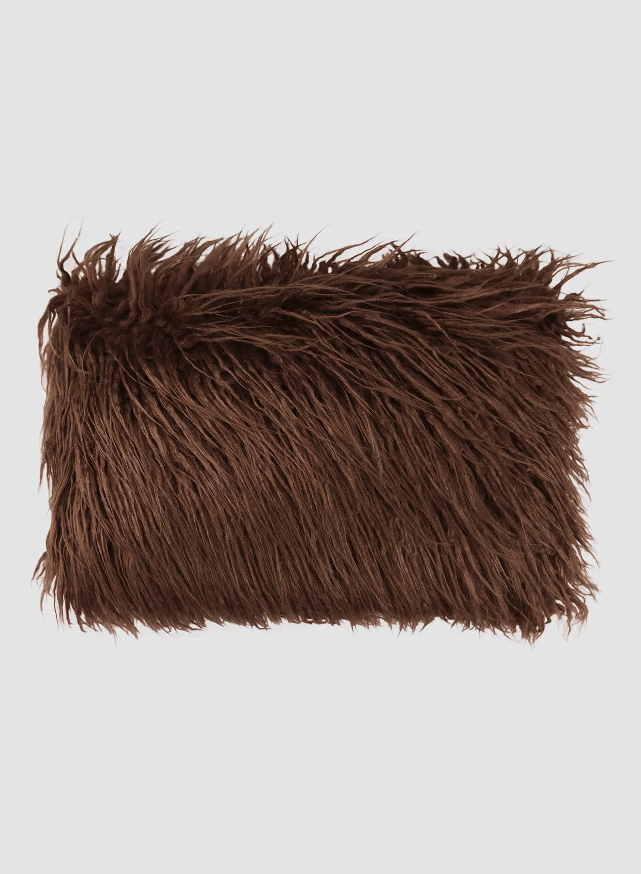 ebb & flow Faux Fur Cushion, Unique Luxury Quality Decor Items for the Perfect Stylish Home Brown 30 x 50cm