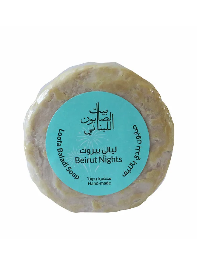 BAYT AL SABOUN AL LOUBNANI Loofa Baladi Soap Beirut Nights 300g