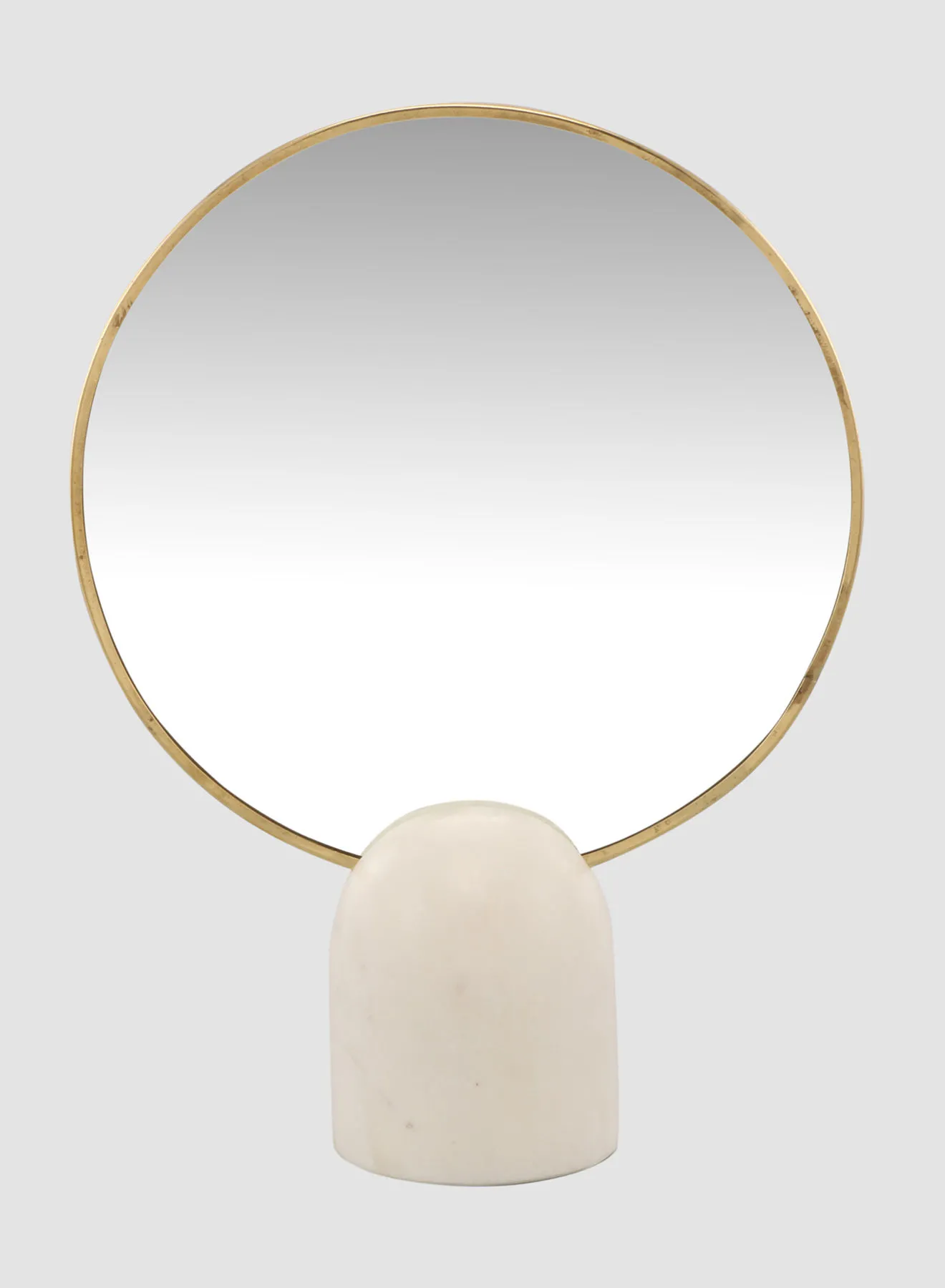 مرآة طاولة بتصميم عصري من سويتش ، مادة فريدة من نوعها ذات جودة فاخرة لمنزل أنيق ومثالي CCM12732 ذهبي L21 x H28cm