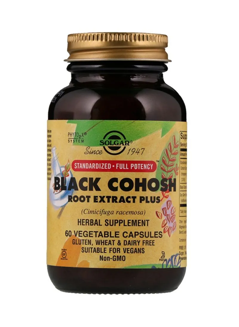 Solgar Black Cohosh Root Extract Plus Herbal Supplement - 60 Veg Capsules