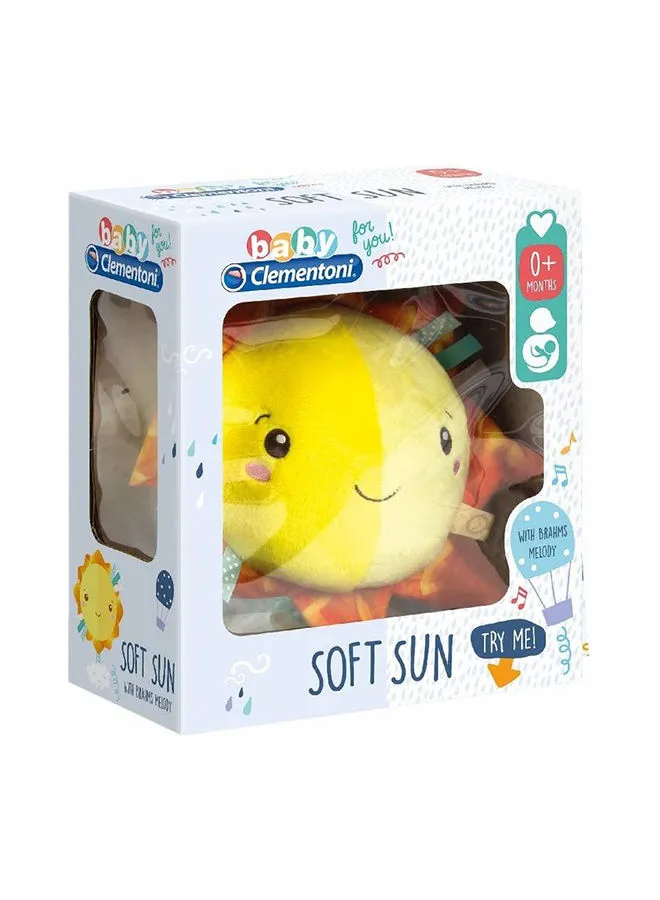 Clementoni Soft Sun Musical Plush Toy 10x20x22cm