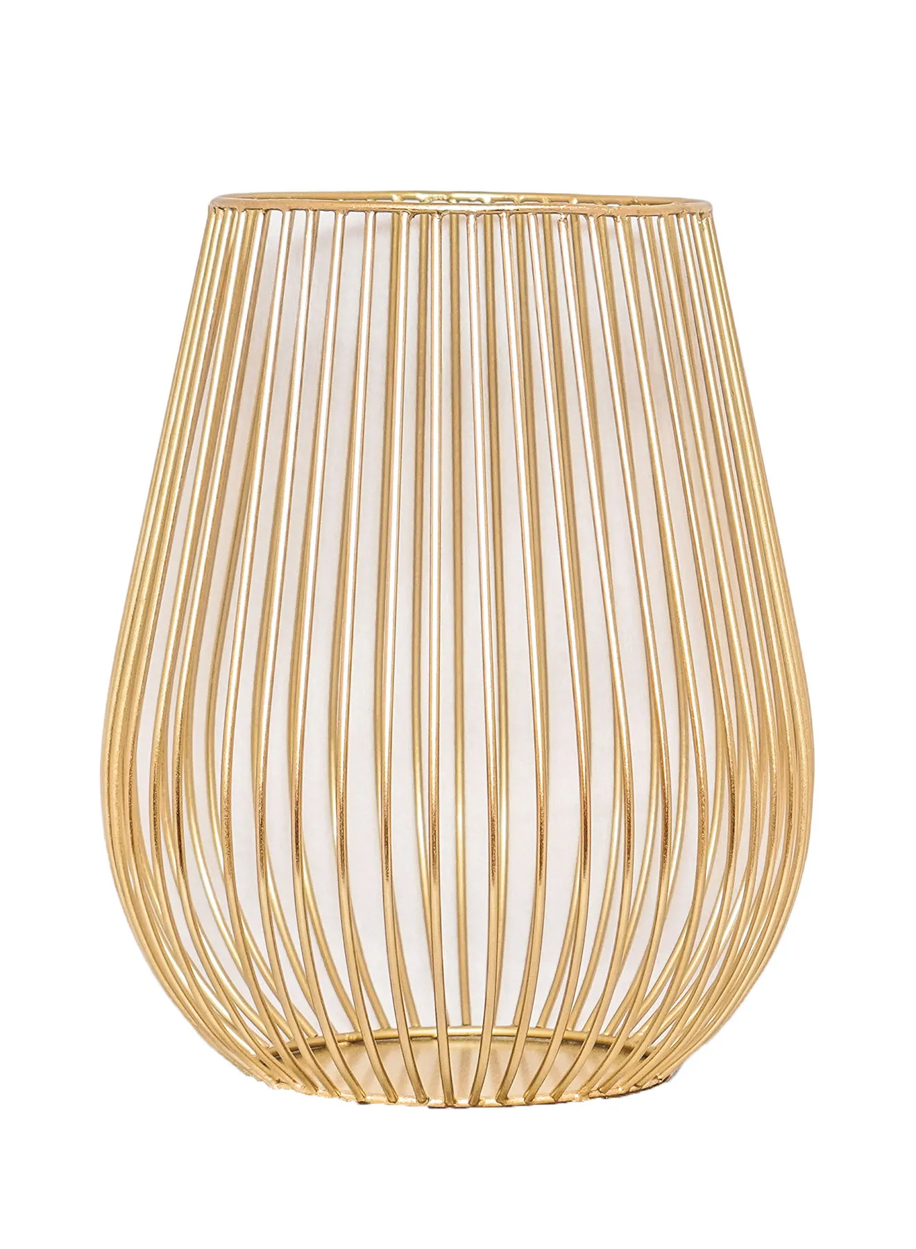 ebb & flow Modern Handmade Candle Holder Lantern Unique Luxury Quality Scents For The Perfect Stylish Home Gold 21 x 21 x 26centimeter