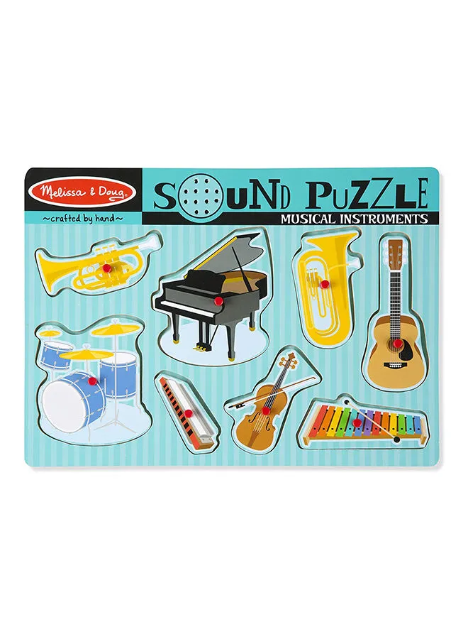 Melissa & Doug 8-Piece Musical Instruments Sound Puzzle 732 22.2x29.8x1.9cm