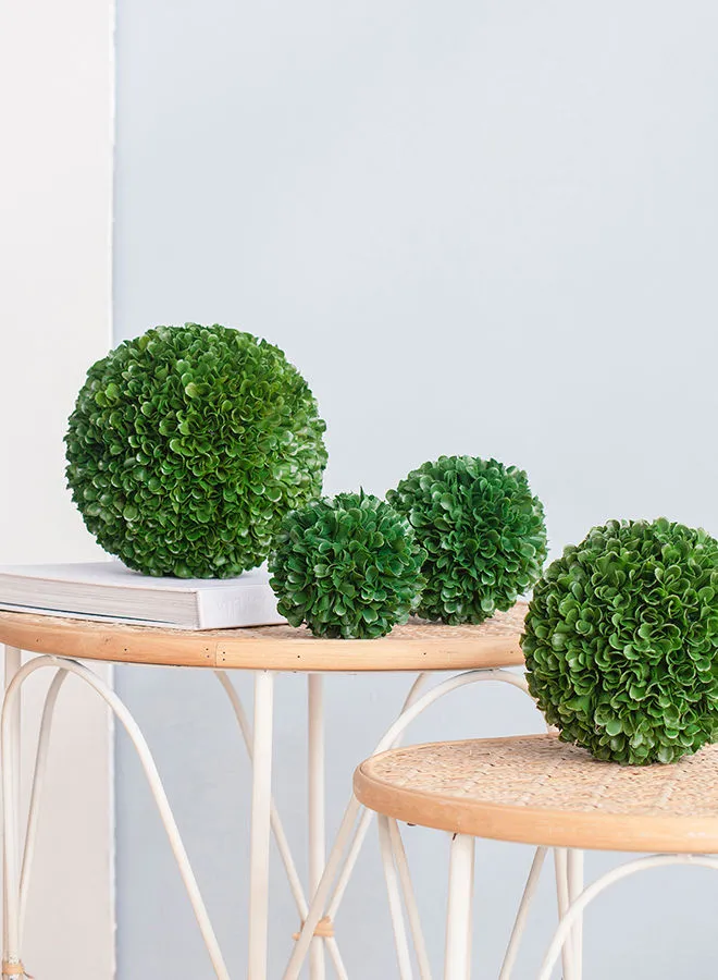 ebb & flow Boxwood Ball Green  Unique Luxury Quality Material for the Perfect Stylish Home Green 21.6 X 21.6 X 21.6cm