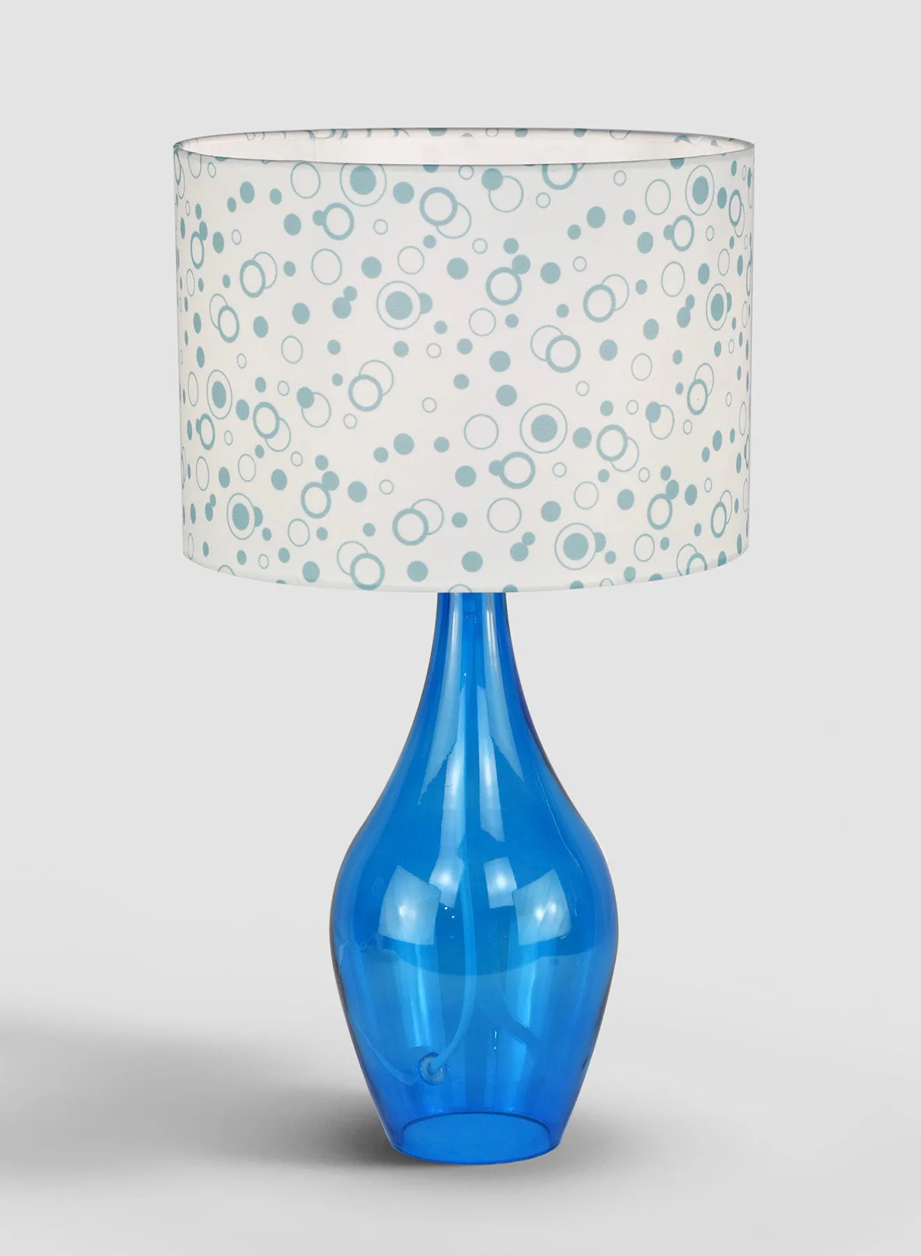 Switch Vial Glass Table Lamp Unique Luxury Quality Material for the Perfect Stylish Home LT2105 Blue 24 x 43 Blue 24 x 43cm