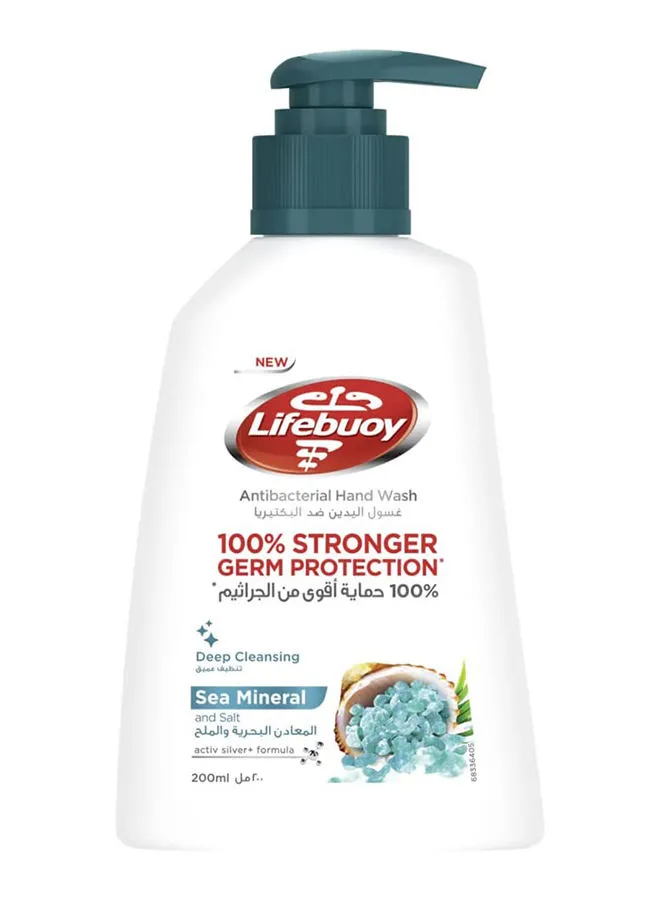 Lifebuoy Germ Protection Hand Wash Sea Minerals And Salt Clear 200ml