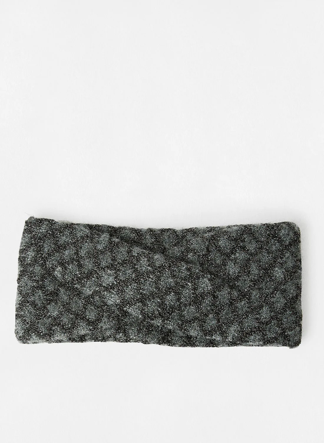 ONLY Printed Twist Front Headband Black 