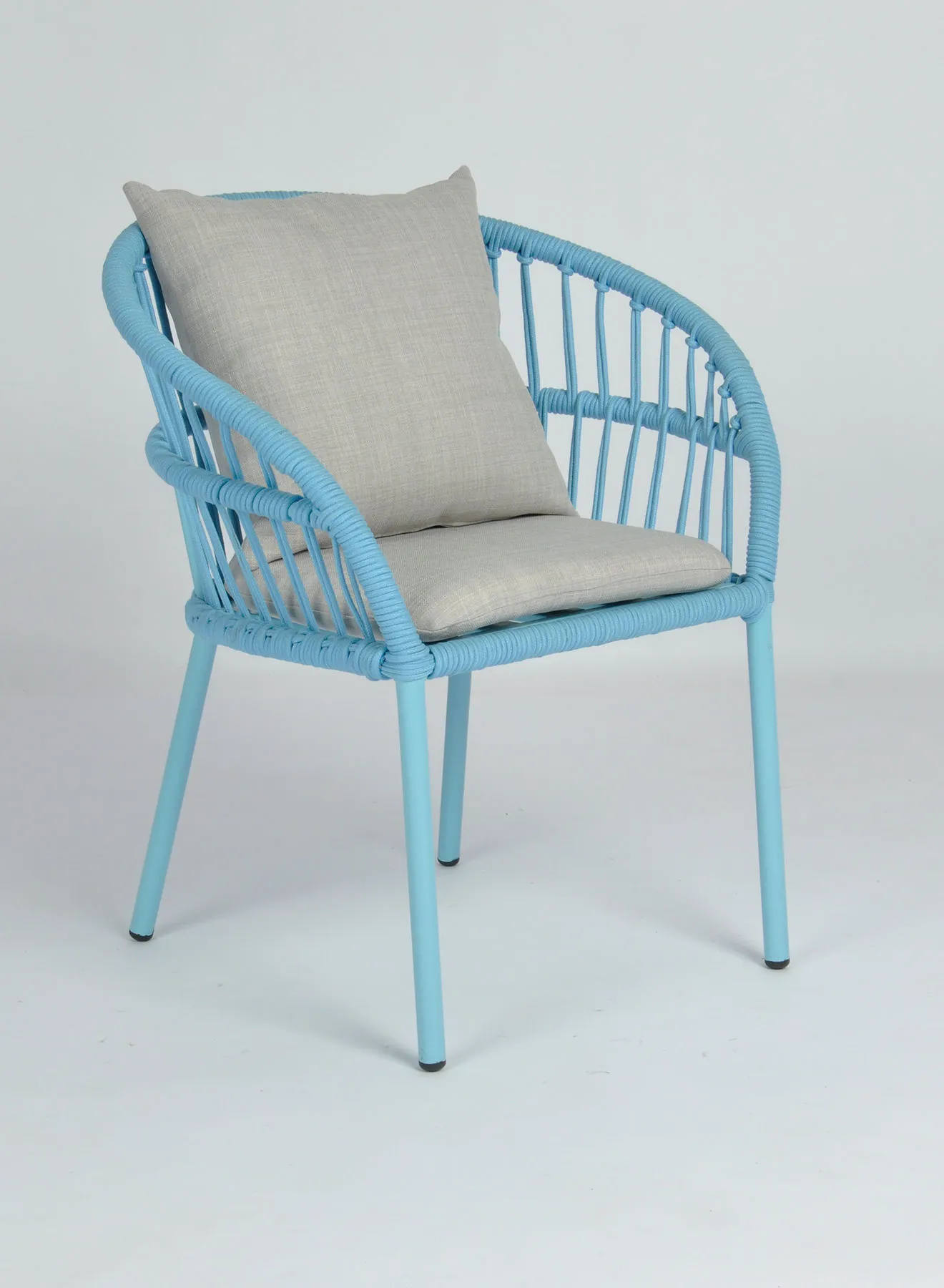ebb & flow Dining Chair Luxurious - In Blue Size 64 X 62 X 84