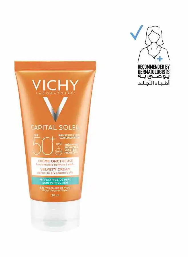VICHY Capital Soleil Velvety Protective Cream For Normal To Dry Skin Spf 50* 50ml
