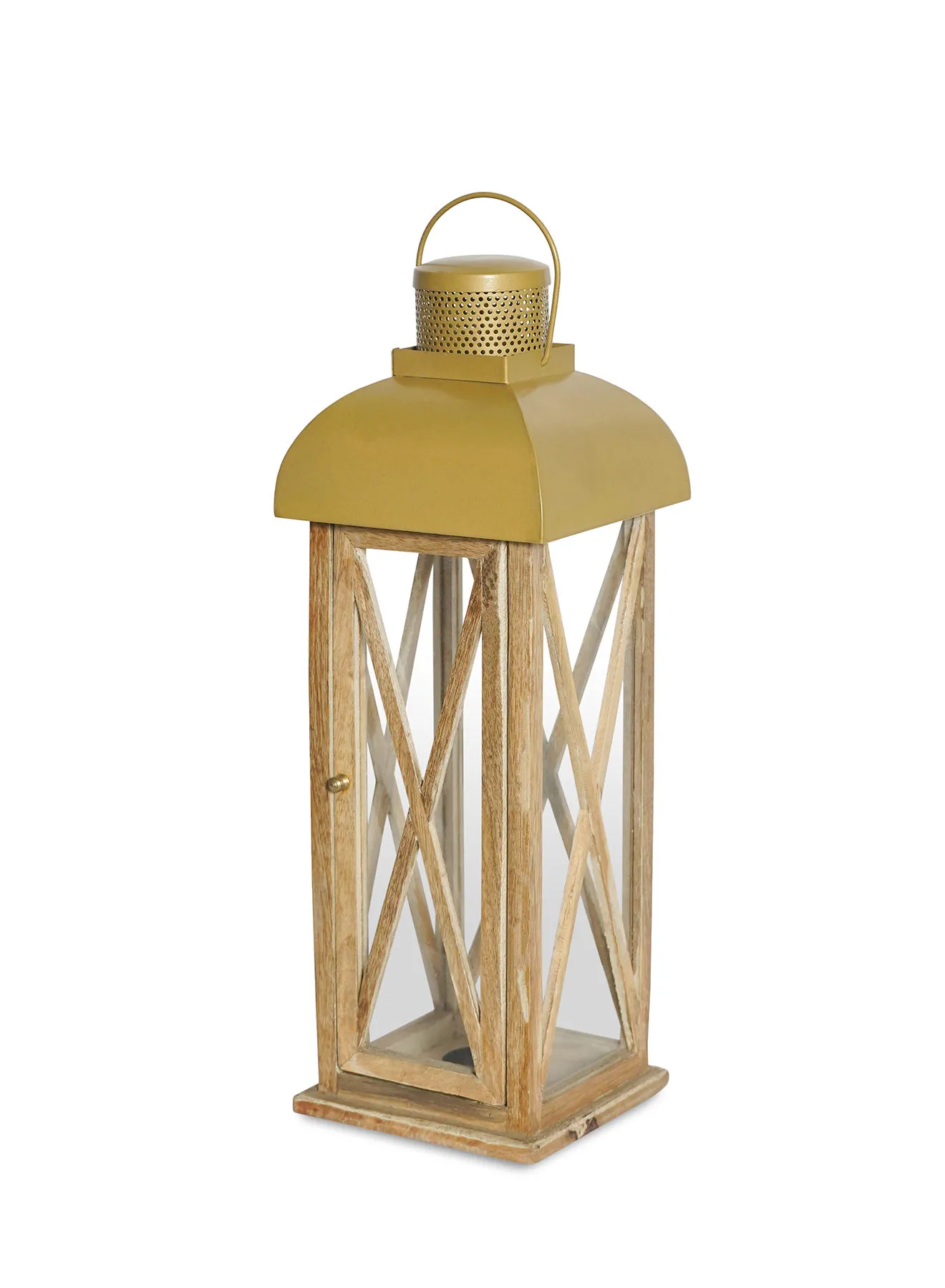 ebb & flow Handmade Lantern Gold 15.38X15.38X54centimeter