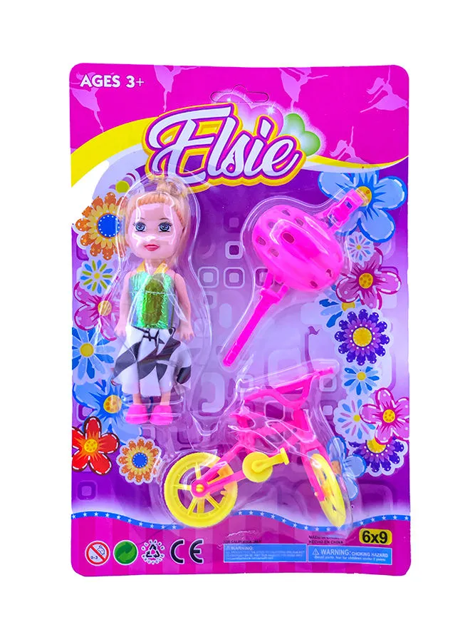 ARCADY Elsie Doll With  Access ories On Blister Card Assorted