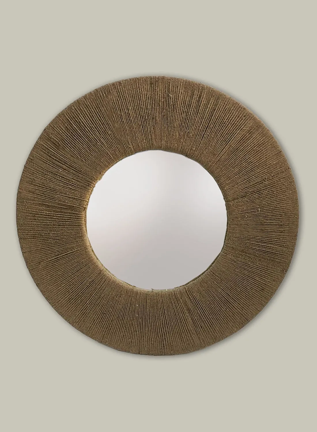 تبديل مرآة زخرفية بتصميم عصري فريد من نوعه مواد ذات جودة فاخرة لمنزل أنيق مثالي FE02 طبيعي 90 × 90 سم