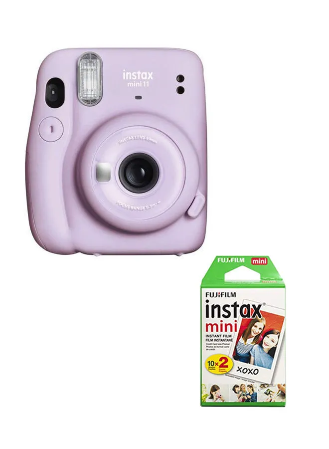 FUJIFILM Instax Mini 11 Instant Film Camera With Pack Of 20 Film
