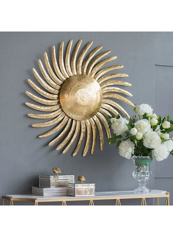 ebb & flow Wall Decor Gold  Unique Luxury Quality Material for the Perfect Stylish Home Gold 82 X 8.3 X 82cm