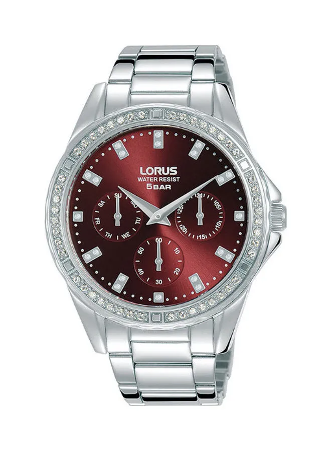 LORUS ساعة يد بعقارب من الستانلس ستيل طراز RP639DX9.0 للنساء