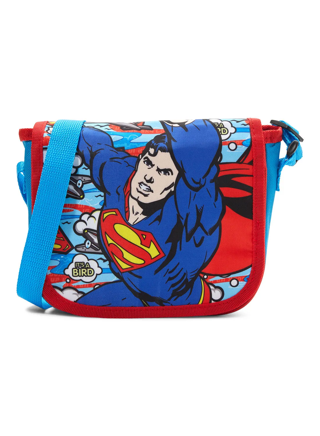 WB Games Superman Printed Messenger Bag Multicolour