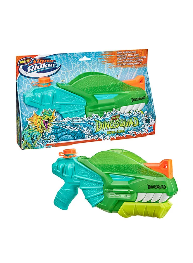 NERF Nerf Super Soaker Dinosquad Dino-Soak Water Blaster -- Pump-Action Soakage For Outdoor Summer Water Games -- For Youth, Teens, Adults