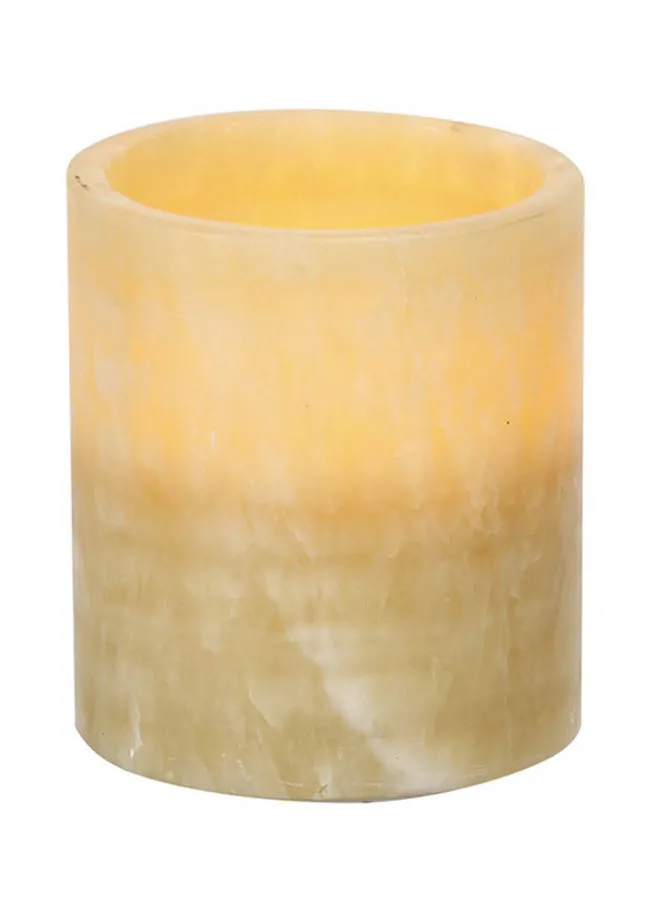 ebb & flow Led Candle Unique Luxury Quality Product For The Perfect Stylish Home Beige 13.46 X 13.46 X 15.24cm