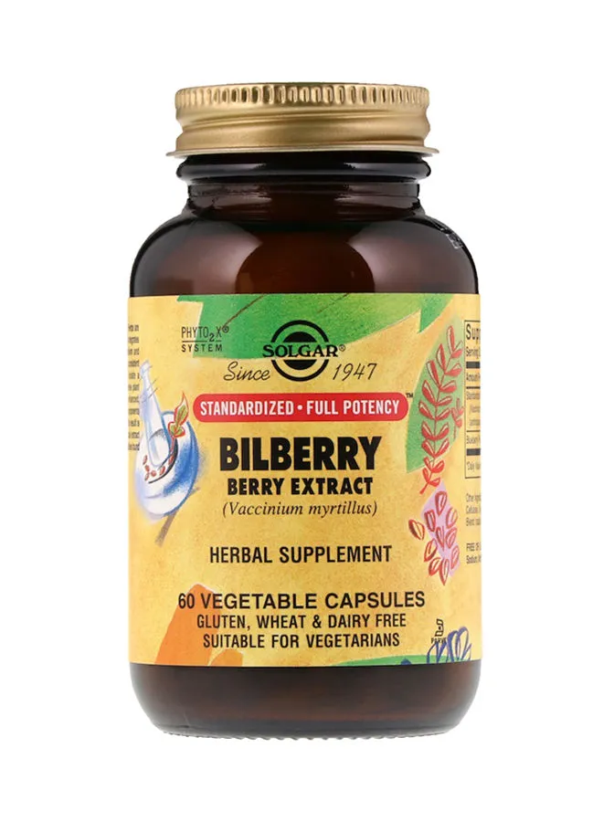 Solgar Bilberry Extract Herbal Supplement