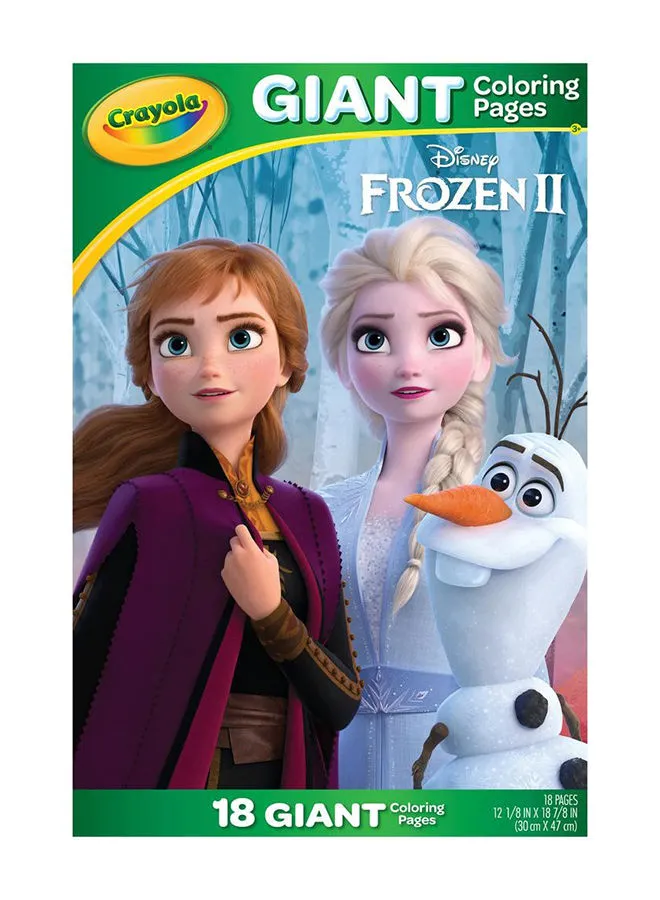Crayola 18 Gaint Coloring Pages Frozen 2 