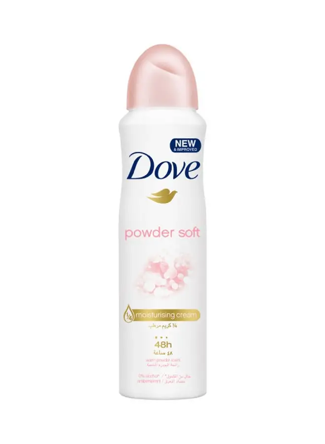 Dove Powder Soft 48 Hour Protection Women Antiperspirant Deodorant Spray 150.0ml