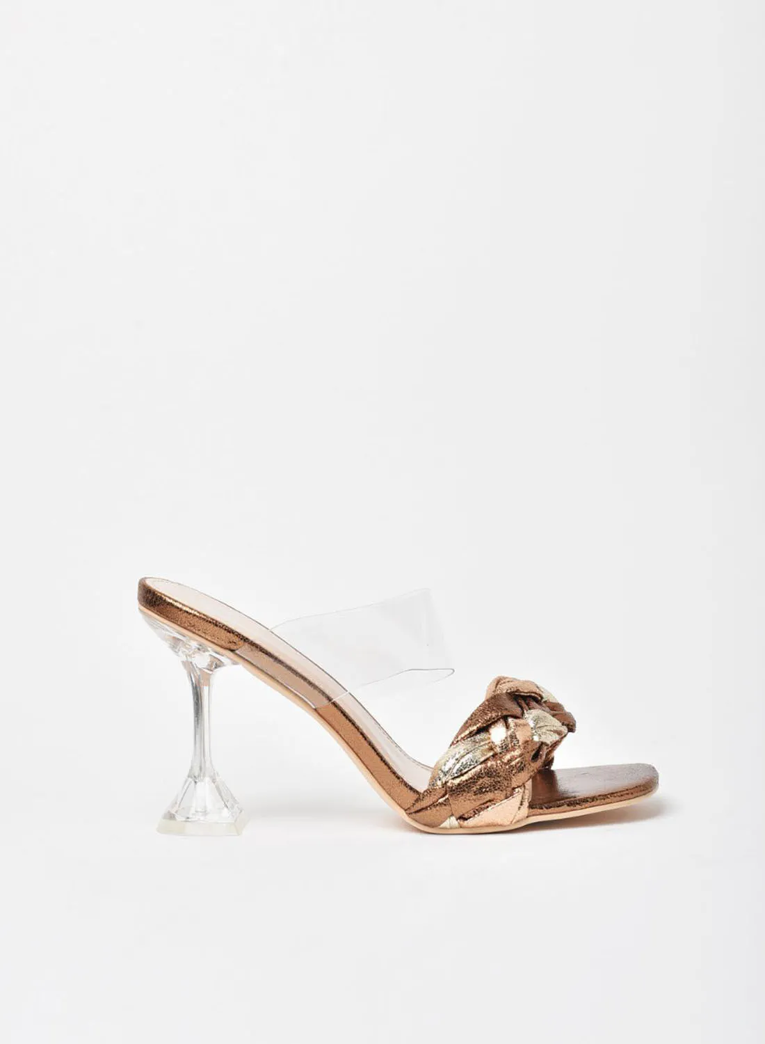 Jove Stylish Heeled Sandals Gold/Silver/Clear
