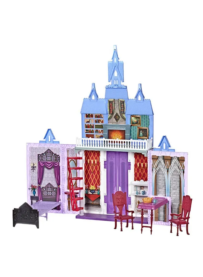 Disney Frozen Fold And Go Arendelle Castle Playset Inspired By Frozen 2 Movie, Portable Play - Toy For Kids Ages 3 And Up 11.4x48.3x38.1cm