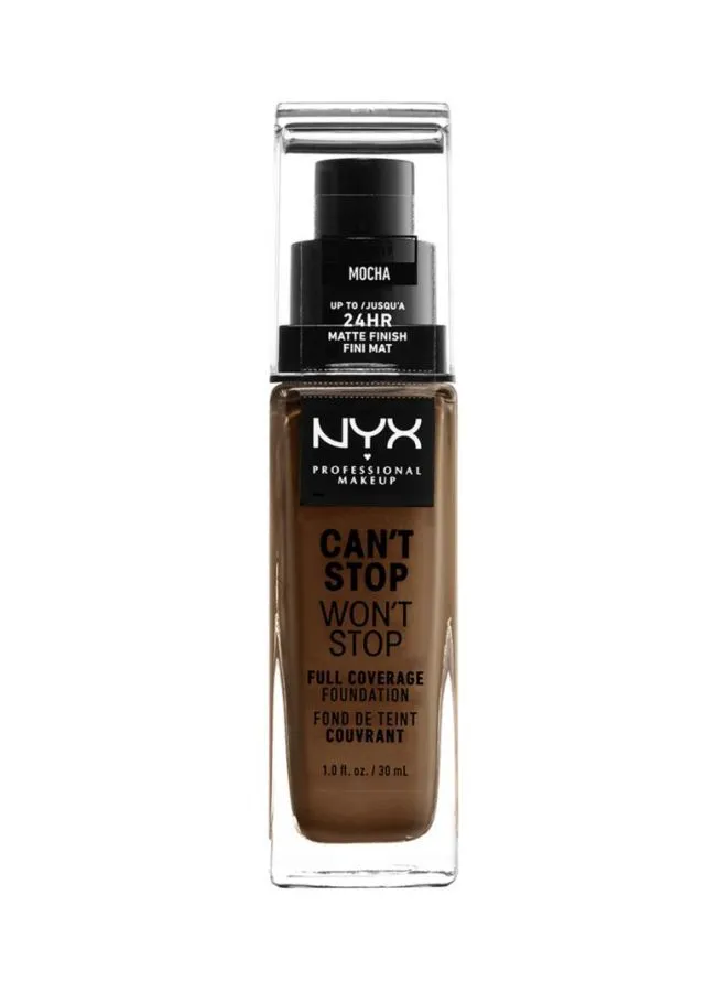 NYX PROFESSIONAL MAKEUP Can'T Stop Won'T Full Coverage Foundation Mocha