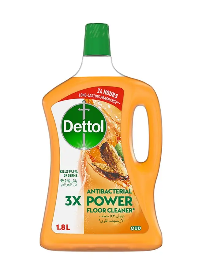 Dettol Oud Antibacterial Power Floor Cleaner Orange 1.8Liters