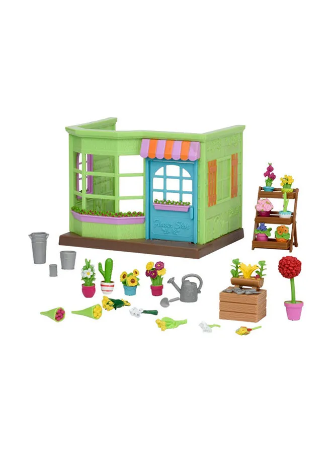 Li'L WOODZEEZ Li'L Petals Flower Shop Small Playset 19.05x15.24x14.68cm