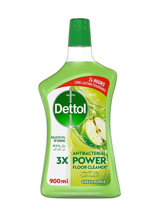 Dettol Green Apple Antibacterial Power Floor Cleaner Green 900ml