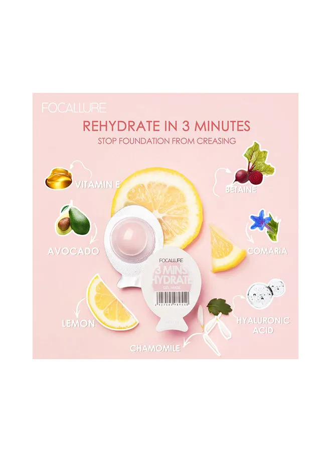 FOCALLURE FA-SC04 Gel Mask (Pink for 3 Minutes Hydrating) 3.8g