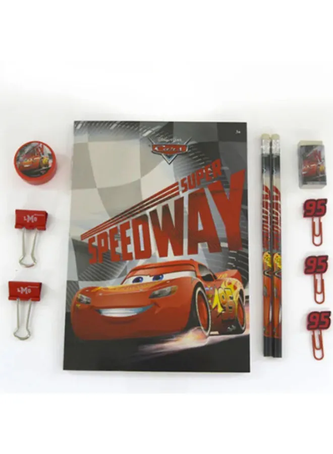 Disney Cars Stationery Set 10Pcs Multicolour