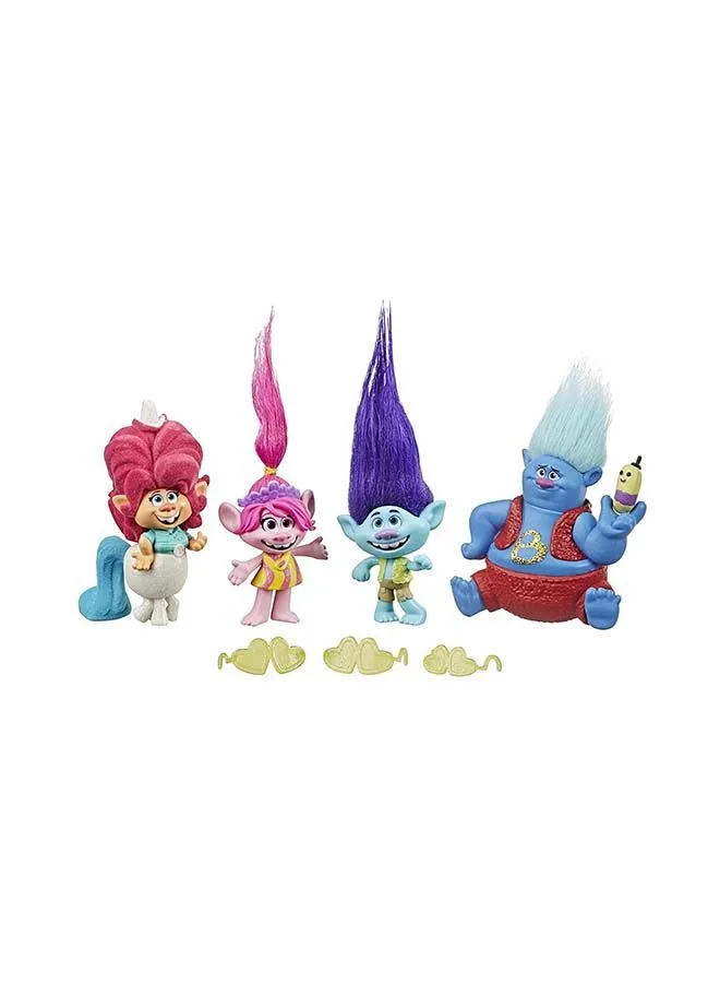 Trolls Lonesome Flats Tour Pack, 5 Small Doll Set