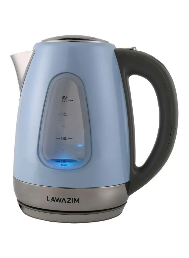 LAWAZIM Electric Kettle 1.7L 1.7 L 2200.0 W 05-2208-02 Blue/Grey/Silver