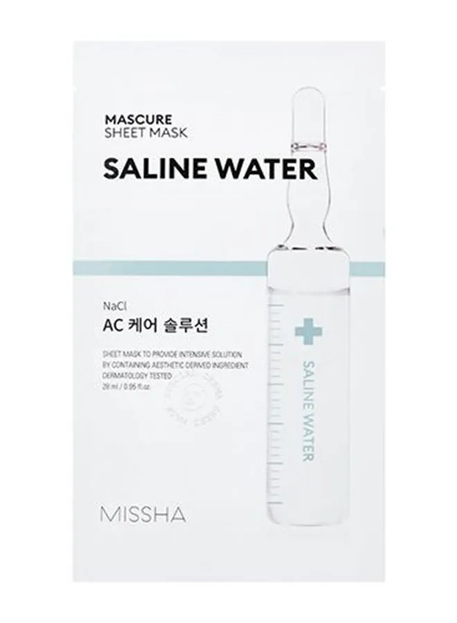 Missha Mascure AC Care Solution AC Care Solution قناع ورقة المياه المالحة 28 مل