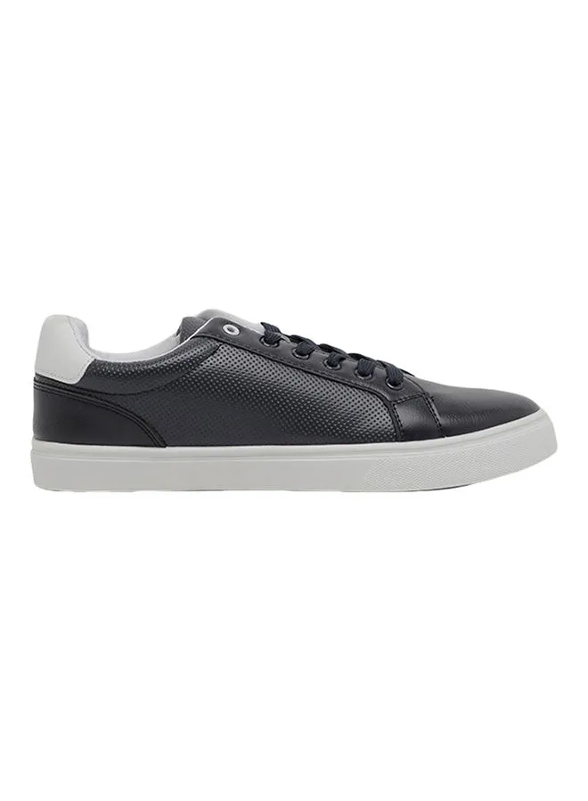 ZAHA Men's Textured Lace-Up Sneakers Navy