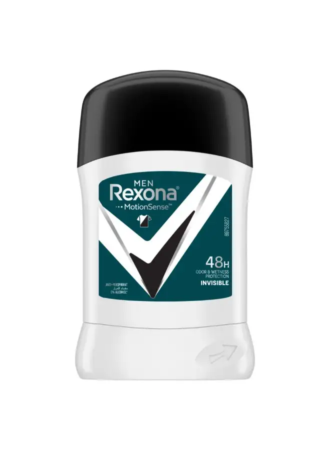Rexona Men Antiperspirant Deodorant Stick Antibacterial And Invisible 40grams